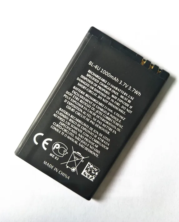 2019 Новый ооз 100% оригинальный BL 4U телефон Батарея для Nokia BL4U E66 C5 03 5530 5730 Замена