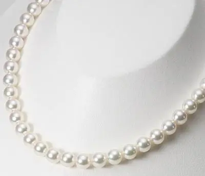 

FREE SHIPPING HOT sell new Style >>>>17"9-10mm natural south sea genuine white round pearl necklace R3286