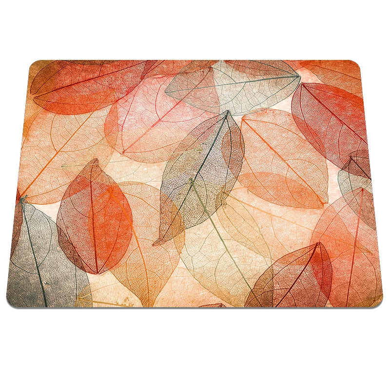 Direct selling Autumn transparent leaves abstract colorful Pattern Soft