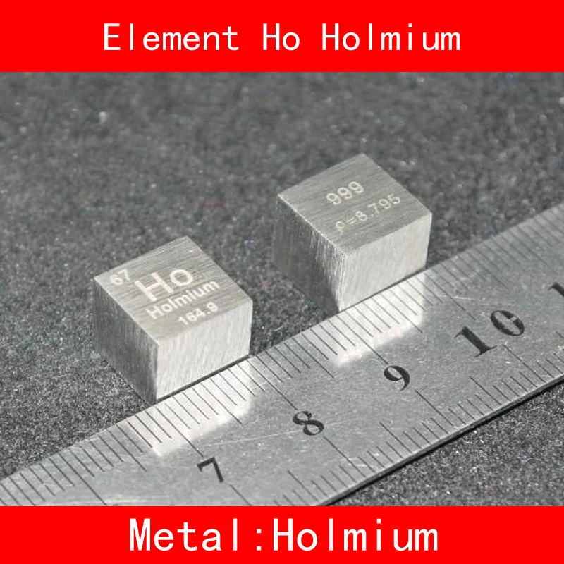 

Pure 99.9% Ho Holmium Cube Coin Block Bulk Periodic Table of Rare-earth Metal Elements for Lab Research Education Collection