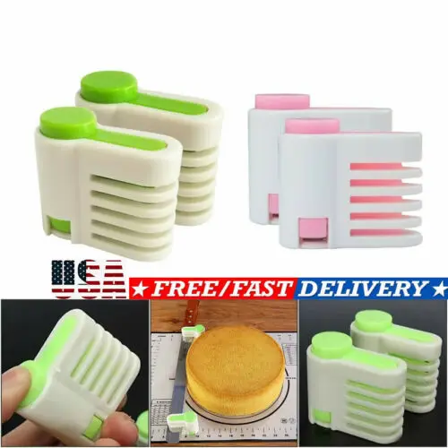 Американский запас 2 шт. даже для нарезки торта выравниватель хлеба резаки инструменты для выпечки легко носить с собой