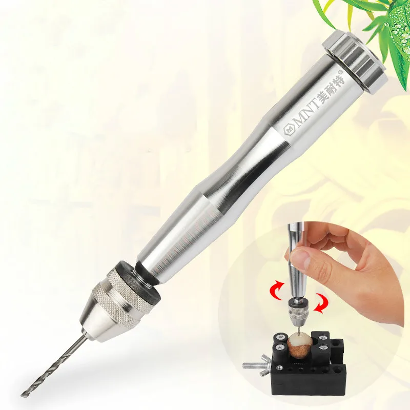 

Hand twist drill manual punching tool drilling punch DIY Mini hand drill Hand twist drill set