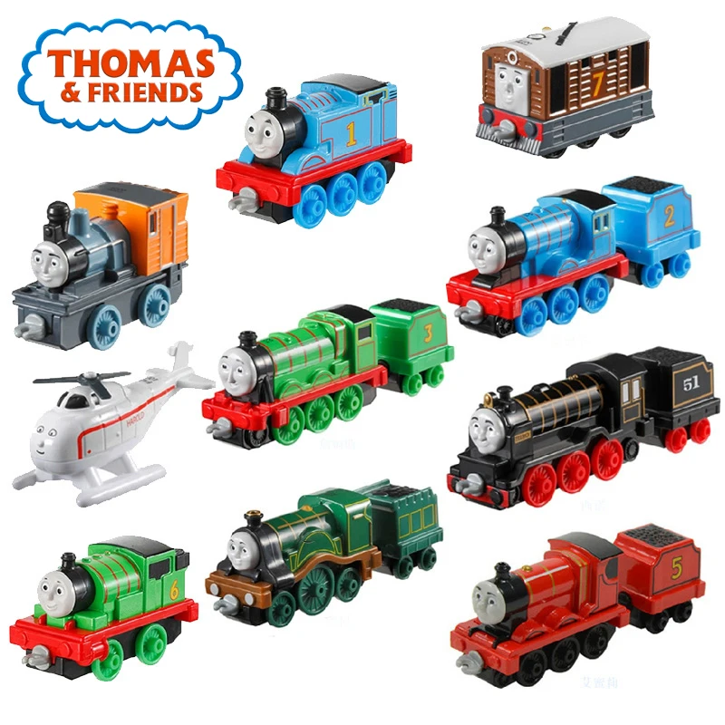 Оригинальные игрушки с паровозиком Томаса и друзей Перси и Эдварда мателя 1:43 модель BHR64 литые игрушки для детского подарка на день рождения