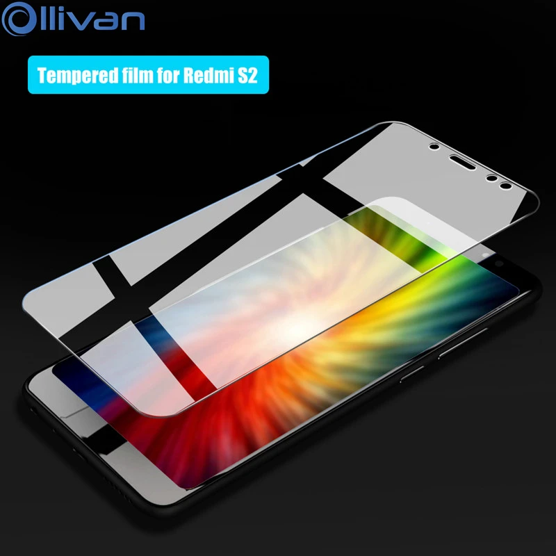 OLLIVAN Redmi S2 закаленное Стекло для Xiaomi Экран защитная пленка прозрачная HD с полным