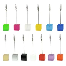 1 шт цветная подставка настольная карта Примечание изображение памятная фотография клип держатель персонализированный подарок