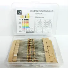 300Pcs 1/4W 5% 10 Ohm ~1M Ohm resistors assorted Kit Set 30 Kinds Each Value Carbon Film Resistor pack BOX