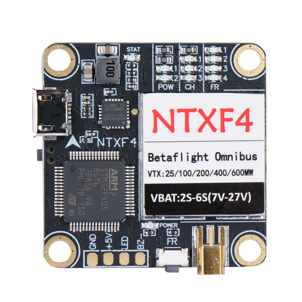 

NTXF4-FC F4 Flight Control Integrated OSD Integrated 600MW 5.8G Power Adjustable Image Transfer