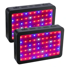 2 ШТ. BOSSLED 600 Вт Двойные Чипы 410-730nm Полный Спектр ПРИВЕЛО Растут свет Для Комнатных Растений и Цветов Выражение светодиодные Фонари Для растет