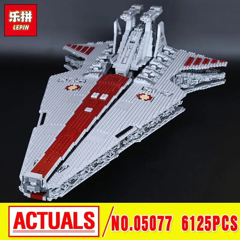 

Lepin 05077 Genuine The UCS Rupblic Star Destroyer Cruiser Wars ST04 Set Building Blocks Bricks Educational birthday christmas