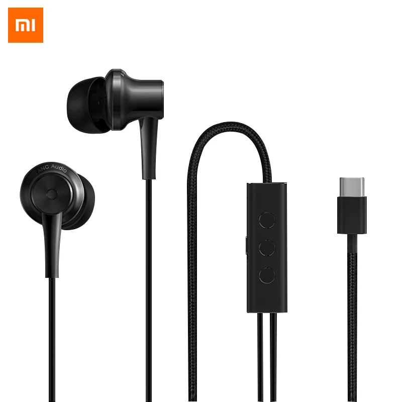 

Original Xiaomi ANC Earphone USB Type-C Noise Cancelling Earphone Wired Control With MIC Headset For MI Max 2 MIX 3 Xiaomi 9 8