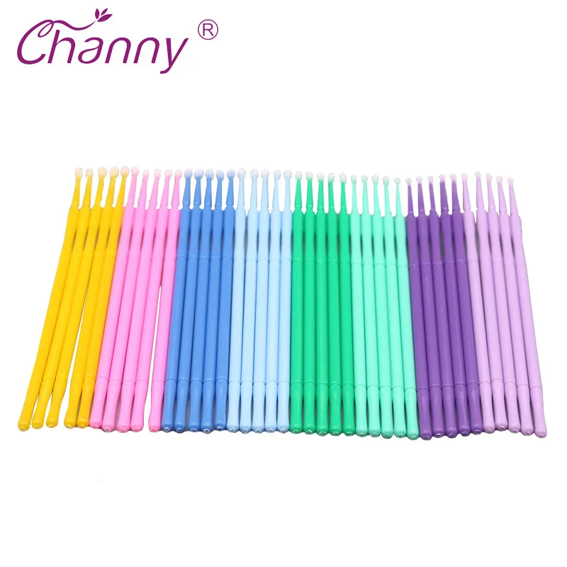 

100Pcs Disposable Micro Brush Eyelashes Extension Individual Lash Removing Swab Micro Brush For Eyelash Extension Makeup Brush