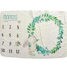 102X152 см детское одеяло для фотосъемки реквизит для фотосъемки новорожденных ежемесячное детское одеяло для фотосъемки