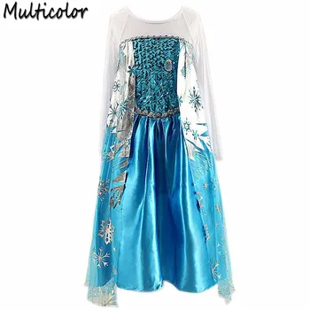 

Princess Girl Dress snow queen Cosplay Dress Costume Brand children clothing baby Kids dresses fantasia infantis vestido Menina