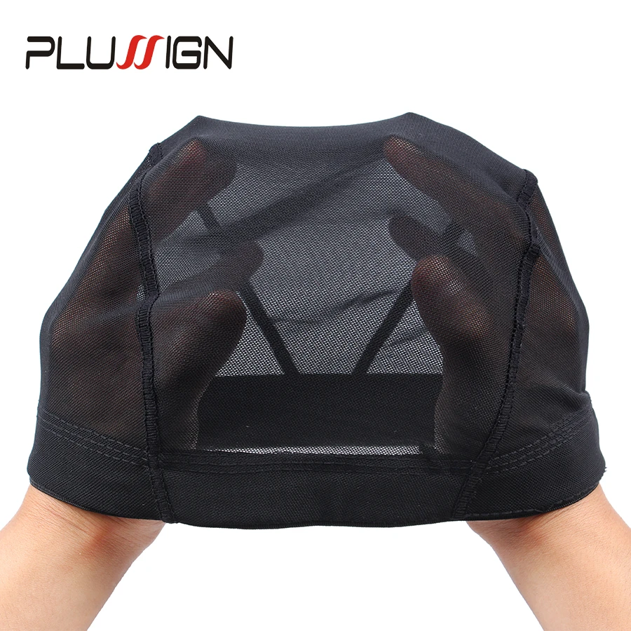 

Black Dome Cap For Wig Making Soft Premuim Fabric Spandex Dome Cap Mesh Wig Cap For Wigs Hair Extension Weave 1pcs