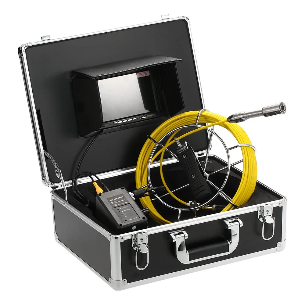 

Wholesale 20M Fiberglass Cable 7'' TFT LCD Pipe Sewer Inspection Camera System 12Pcs White LED Lights Endoscope Snake Camera