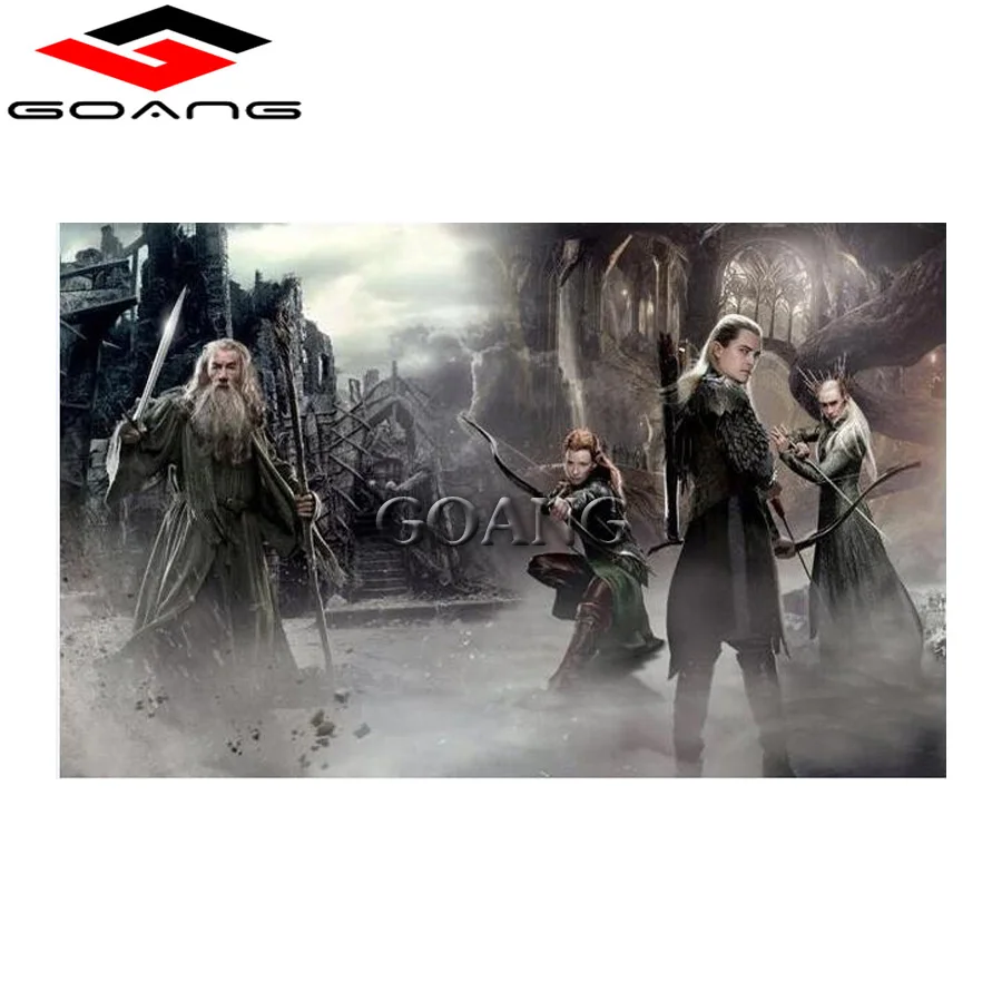 

GOANG 5d diy Full square Diamond Painting Cross Stitch Movie Lord Of The Rings Trilogy Character Diamond Embroidery Home Decor