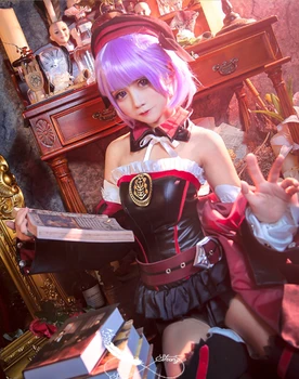 

[Per-sale] Anime Fate Grand Order Helena Blavatsky PU Leather Uniform Cosplay Costume Women Halloween Carnival FreeShipping 2019