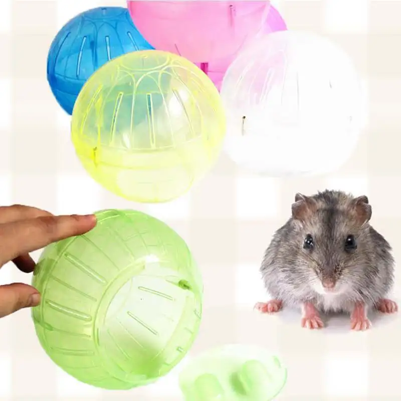 lower price  Having Fun Colorful Pet Playing Toy Hamster Gerbil Rat Plastic Exercise Small Mini Ball Toys