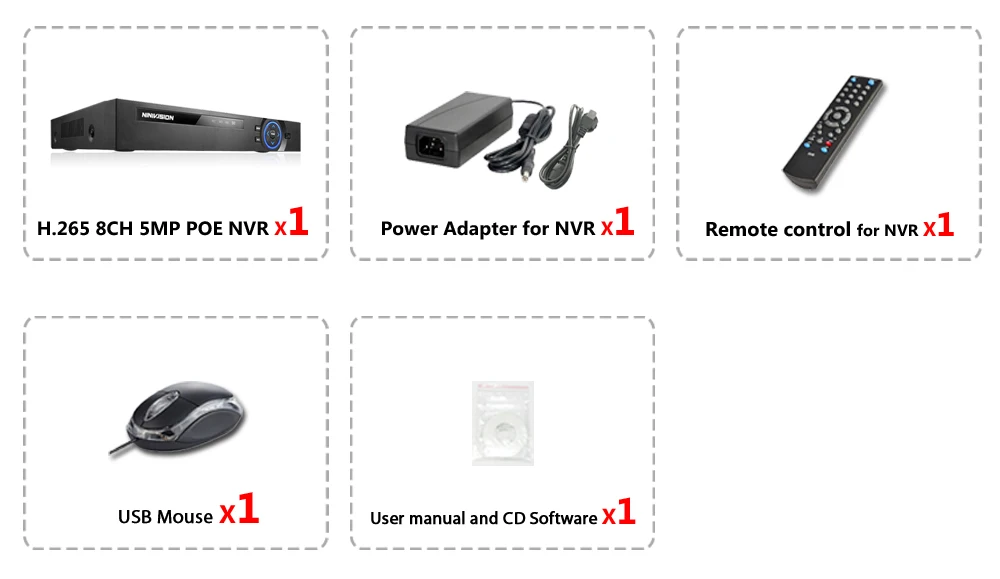 H.265 H.264 POE IP CCTV NVR безопасности видеорегистратор 8CH 8CH 4MP 4CH 5MP PoE NVR IEE802.3af для ip-камеры с питанием по POE