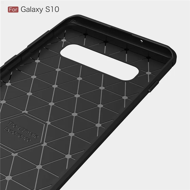 Чехол для Samsung S10 Galaxy S10e Plus силиконовый чехол из ТПУ и углеродного волокна мягкий
