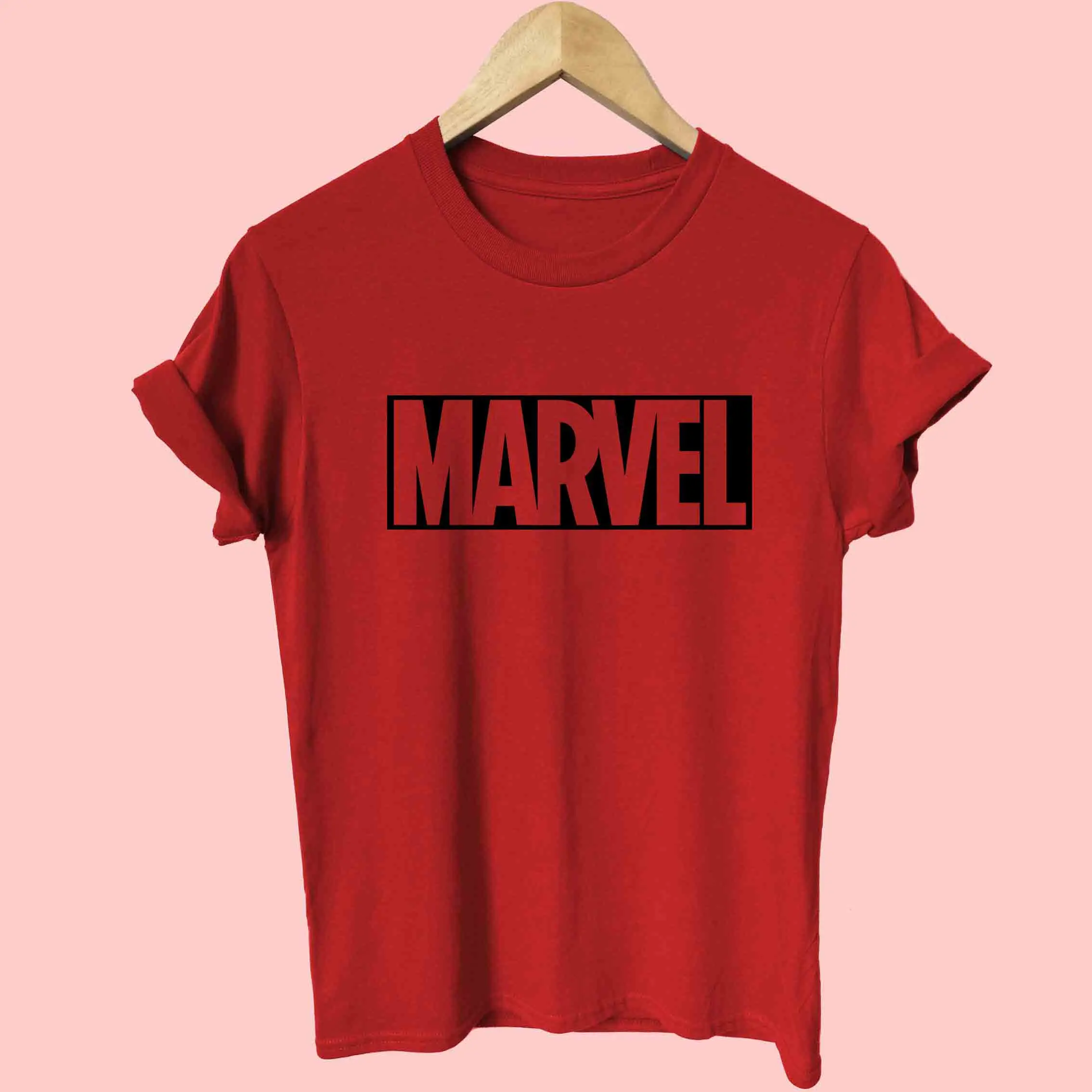 2018 модные Harajuku повседневные женские футболки в стиле панк-рок MARVEL ts хлопковая