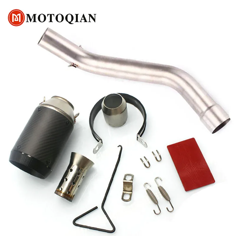 

Fit For KAWASAKI ZX6R ZX 6R ZX-6R 2015 Escape Muffler Exhaust & Room Moto Parts Exhaust Covers dB Killer Motorcycle