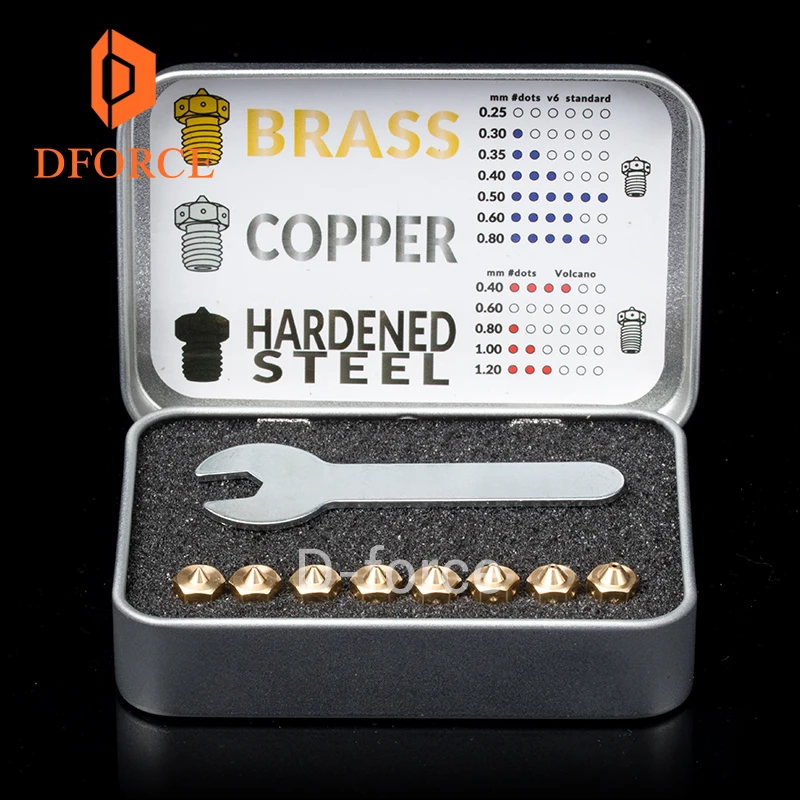 DFORCE أعلى جودة E3D V6 الفوهات ل 3D طابعات hotend كامل حجم حزمة 3D طابعة فوهة dforce E3D الفوهات DFORCE أعلى جودة E3D V6 الفوهات ل 3D طابعات hotend كامل حجم حزمة 3D طابعة فوهة dforce E3D الفوهات