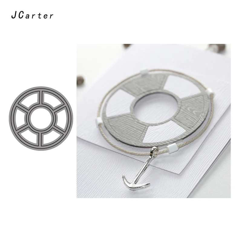 

JC Metal Cutting Dies for Scrapbooking Dies Cut Circle Lifebuoy Craft Stencil Handmade Paper Card Making Model Decoration 2019