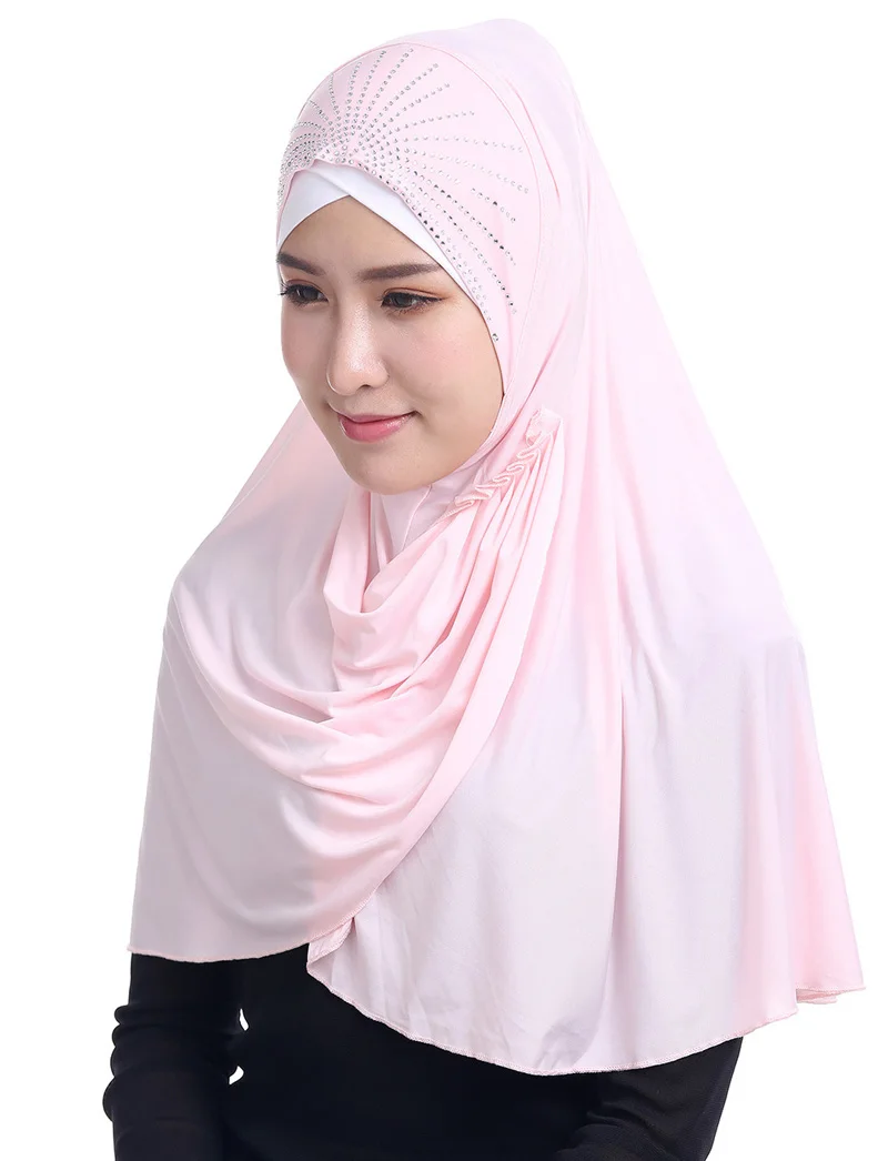 Роскошный шелковый мусульманская шаль Хиджаб современный шарф готов носить внутренний тюрбан foulard femme musulman мусульманская накидка головные