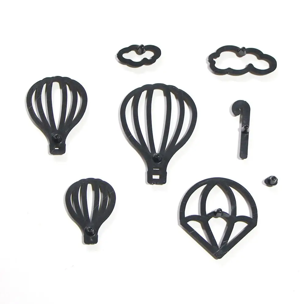 

8PCS Hot Air Balloon Cookie Cutter Plastic Clouds Fondant Biscuit Mold Cutter Baking Water Drops Cake Mold Cake Decorating Tools
