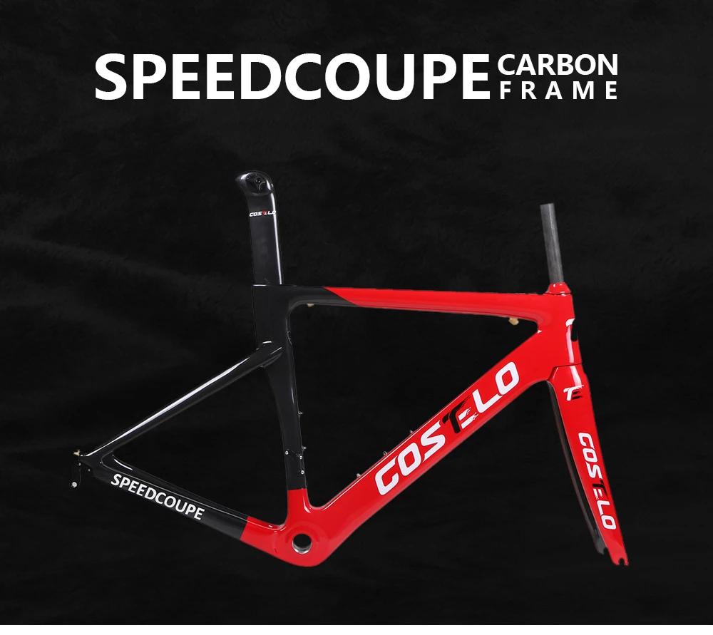 Flash Deal 2017 costelo Speedcoupe carbon road bike frameset Costelo bicycle bicicleta frame carbon fiber bicycle frame 49 51 54 56 58 0