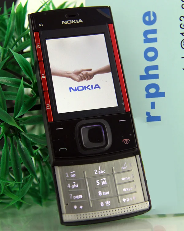 Восстановленный Оригинальный Мобильный телефон Nokia X3 разблокированный сотовый