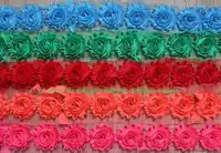 Free DHL 50y 2.5" Shabby Flowers for Girl Hair Accessories,Hairband Headband Hair Clip Flowers for Kids Hair Accessories