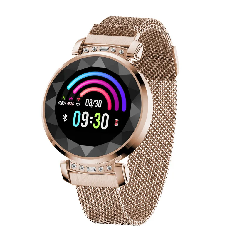 Luxury Diamond BM88 Smart Watch Women Sport IP67 Waterproof Bluetooth For Android IOS Iphone Smartwatch Gift For Wife BM88