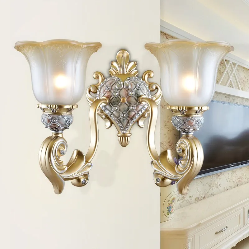 

New Chinese Modern Wall Lamp Bedroom Lamp Nordic Sconce Indoor Lighting led Vanity Wall Lights Bathroom led Light Gold Wall Lamp