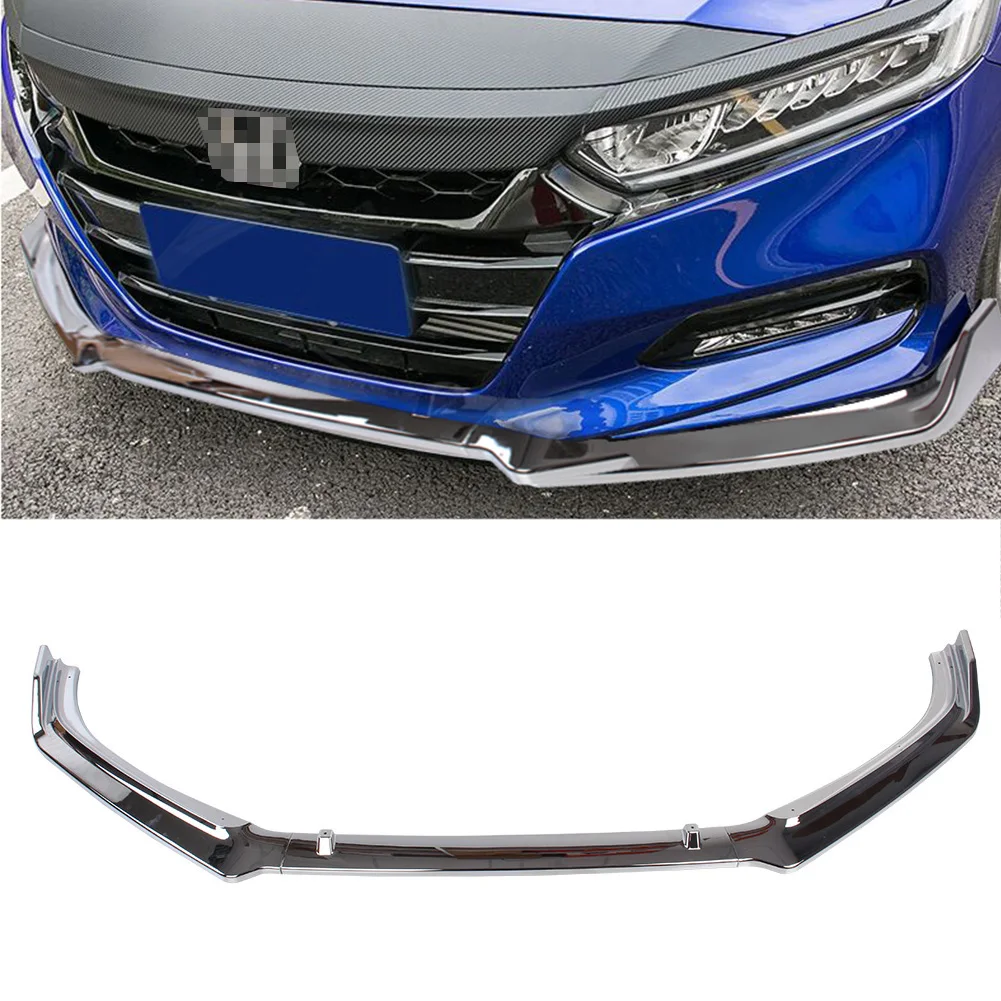 Для Honda Accord 2018 серебряный передний бампер отделка для губ вокруг гриля ниже