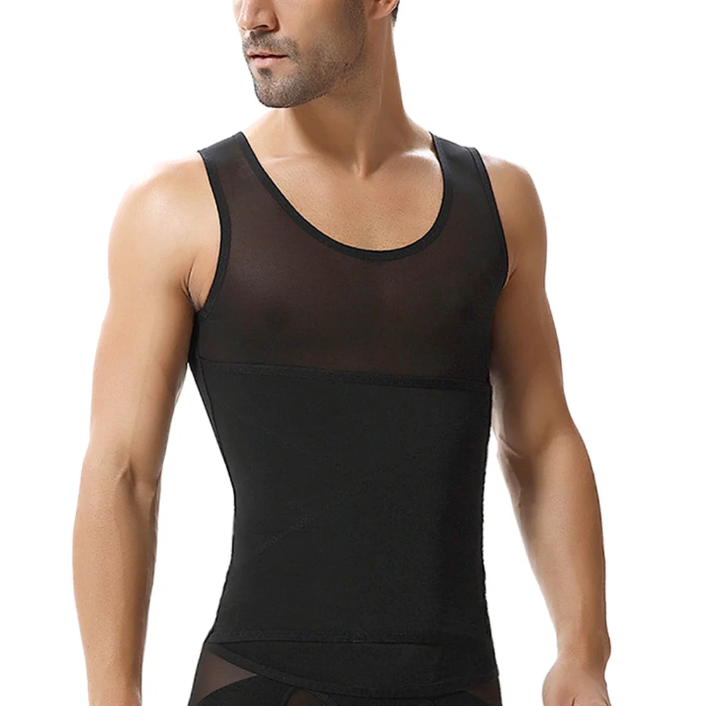

Sexy Men Body Shaper Tummy Girdle Corset Vest Shapewear Underwear Compression Tops TK-ing