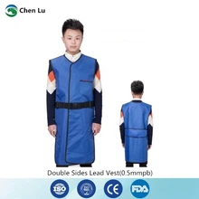Подлинная медицинская гамма-луч и рентгеновский защитный 0,5 mmpb свинцовая резиновая одежда защита от радиации двусторонний Длинный жилет