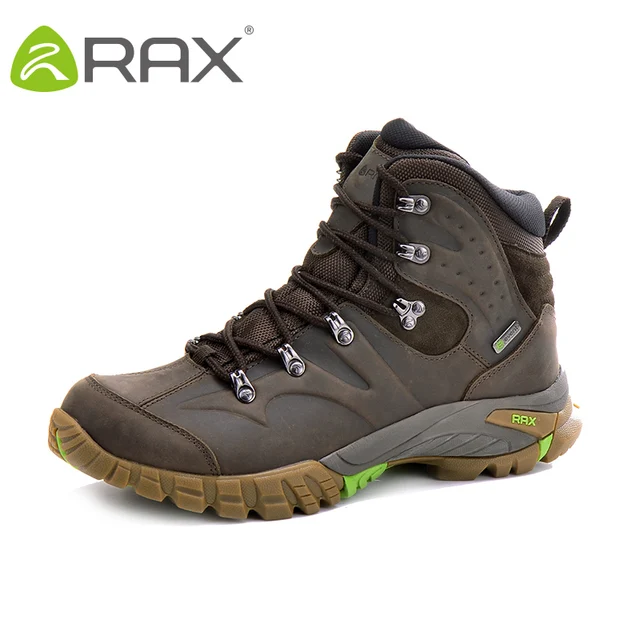RAX Men Women Professional Waterproof Leather Hiking Shoes Boots Outdoor Climbing Boots for Mountain Camping in Cold Winter