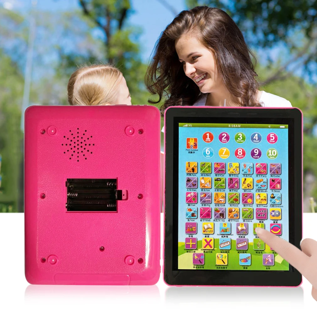 2 цвета планшет Pad компьютер для детей обучения учим английский обучающая игрушка новый хит