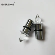 Супер блестящие звезды эффект Кристалл оптоволоконное освещение концевые фитинги с металлической жгут волоконно-оптический свет потолочный Конец фитинги