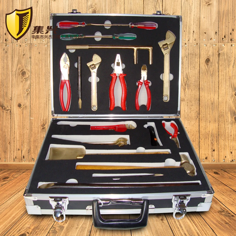 25 Pcs of explosion proof tool combination,Dedicated to oil Depot station,Aluminum Bronze and