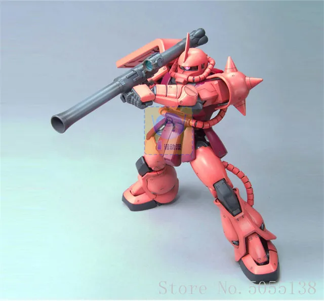 Bandai-figura de acción de Gundam, modelo en Stock, 49834 MG, 1/100 MS-06S, CHAR S, ZAKU, Ver2.0, Gundam, figura de ROBOT, juguetes de Anime, regalo de figura Bandai-figura de acción de Gundam, modelo en Stock, 49834 MG, 1/100 MS-06S, CHAR S, ZAKU, Ver2.0, Gundam, figura de ROBOT, juguetes de Anime, regalo de figura