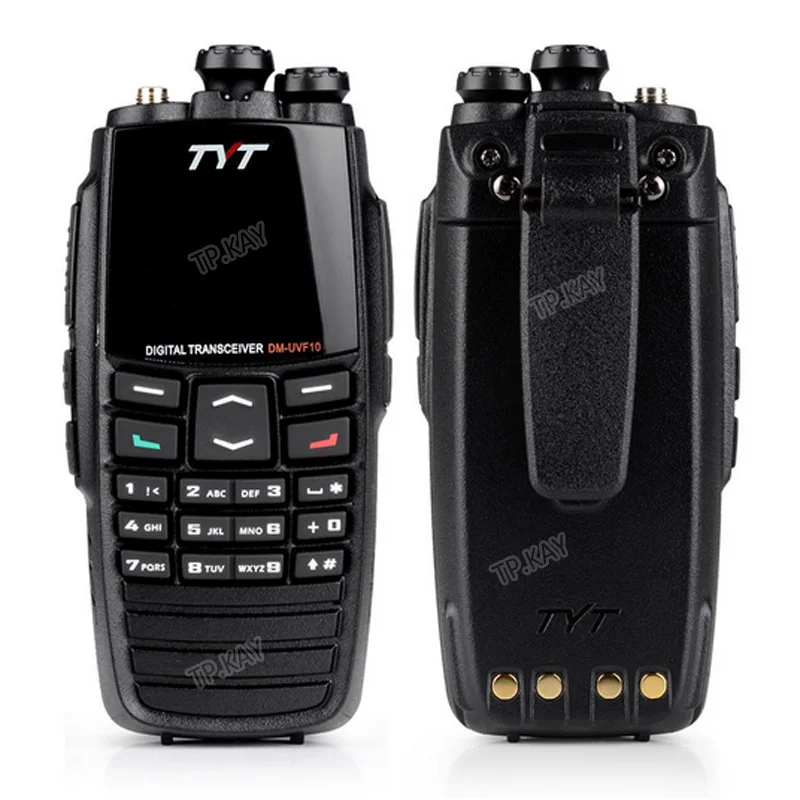 New GPS TYT Digital And Analog Combined Dual Band Color Screen Display VHF UHF Walkie Talkie 