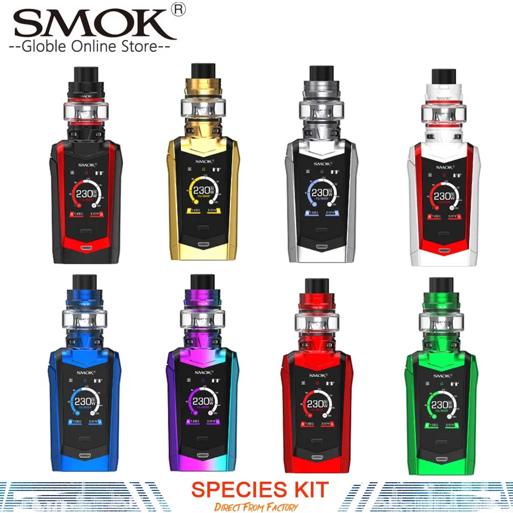 

Pre-sale Authentic SMOK SPECIES Kit 230w SPECIES Mod 5ml TFV8 Baby V2 Tank Baby V2 A1 A2 Coil Electronic Cigarette Kit VS X-PRIV