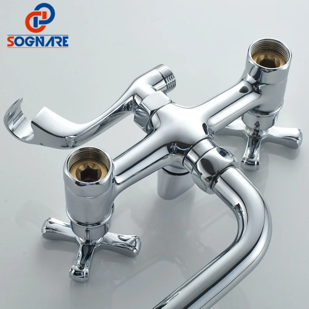 Buy SOGNARE Classic Shower Bath Faucet Long Nose Bathtub Faucets Hot