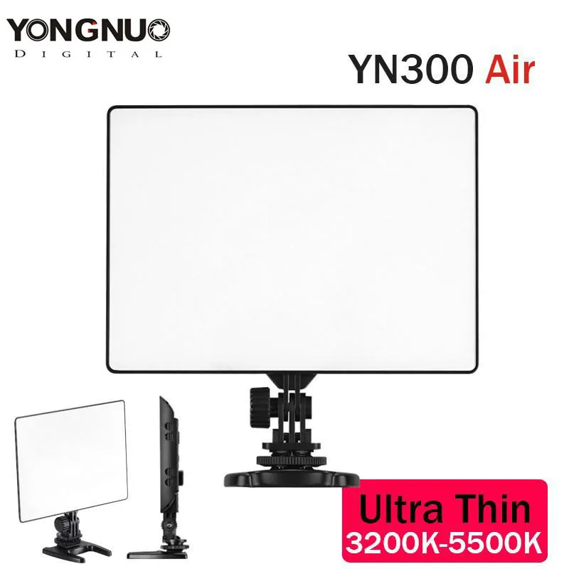 YONGNUO YN 300 YN300 Air Ultra Thin On Camera Led Video Light Pad Panel for Canon