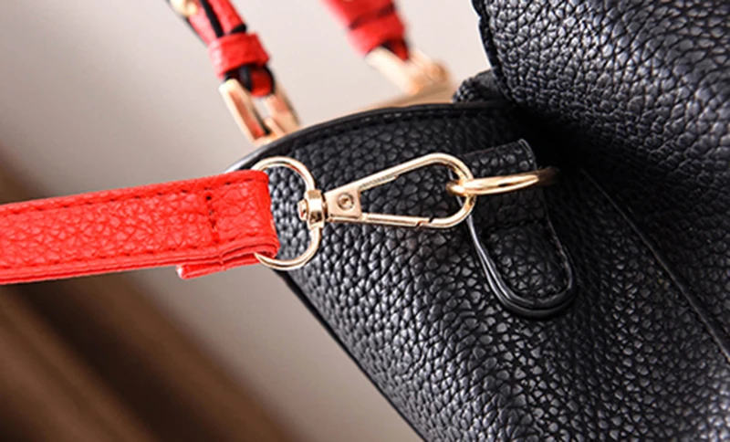 Fashion Stitching Handbag For Women Leather Crossbody Bags Female Messenger Shoulder Tote Lady Purse Bolsa Sac A Main SS7242 (11)