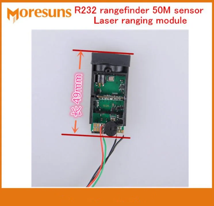 

Fast Free Ship Laser ranging module serial port R232 rangefinder 50M sensor TTL level secondary development agreement module