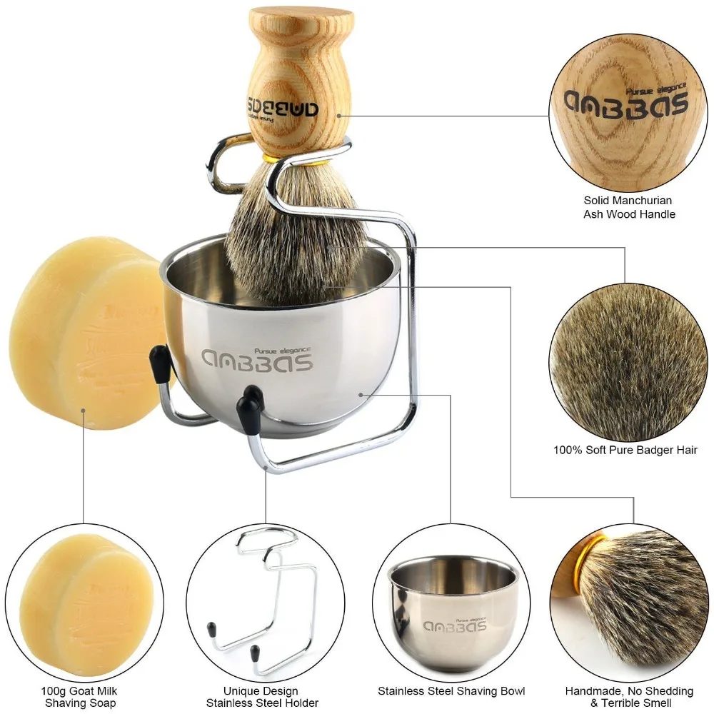 anbbas shaving and grooming set